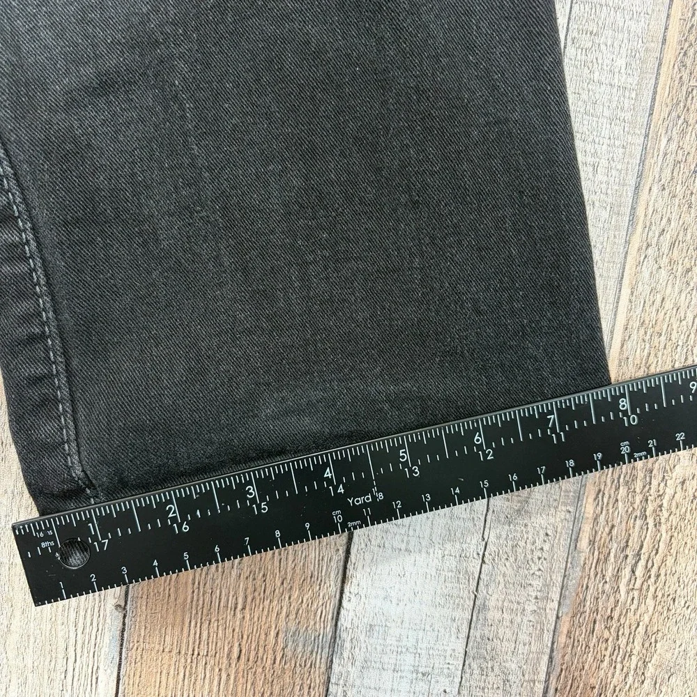 True Religion Ricky Relaxed Straight Jeans Mens 32x31 Black Dark Wash Denim